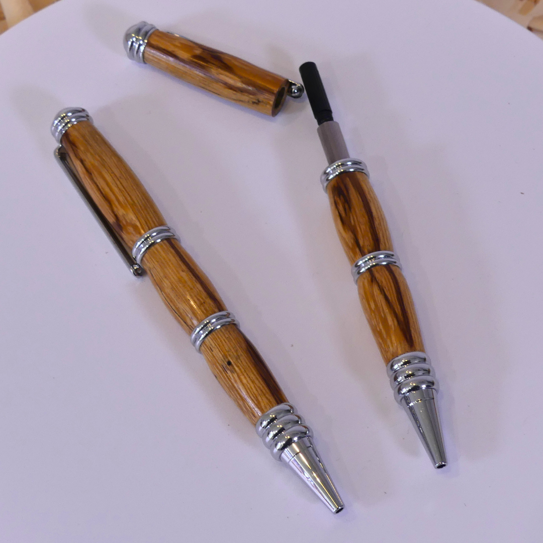 Stylos à billes avec habillage en bois de serpent (6-02-18-8)