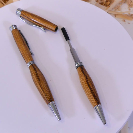 Stylos à billes avec habillage en bois de serpent (6-02-18-8)