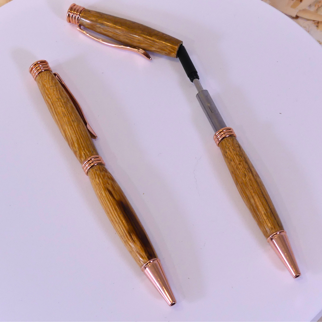 Stylos à billes avec habillage en bois de serpent (6-02-18-8)