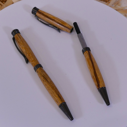 Stylos à billes avec habillage en bois de serpent (6-02-18-8)