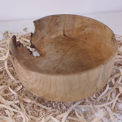 Plat en Erable en bois de fils (6-02-07-1)